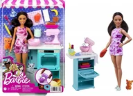 Lalki dla dziewczynek - LALKA BARBIE W KUCHNI ZESTAW mikser piekarnik - miniaturka - grafika 1