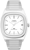 Zegarki męskie - Zegarek Timex TW2W70800 Automatic 1983 E-Line Reissue 34mm Stainless Steel Expansion Band - miniaturka - grafika 1