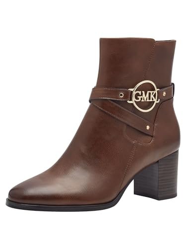 Marco Tozzi by Guido Maria Kretschmer Damskie botki Zip+Slip 2-85300-43 Modne kozaki, kasztan, 42 EU, chestnut, 42 EU