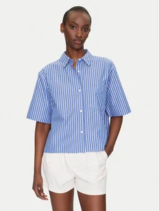 Tommy Hilfiger Koszula WW0WW44717 Niebieski Boxy Fit - Koszule damskie - miniaturka - grafika 1