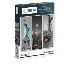 Clementoni Puzzle Trittico New York 3x500 - Puzzle - miniaturka - grafika 1