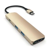 Stacje dokujące i replikatory portów - Satechi ST-CMAG stacja dokująca USB 3.2 Gen 1 (3.1 Gen 1) Type-C Złoto ST-CMAG - miniaturka - grafika 1