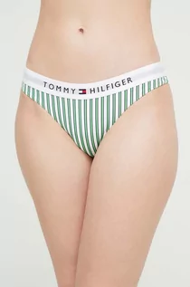 Stroje kąpielowe - Tommy Hilfiger figi kąpielowe kolor zielony - grafika 1