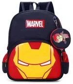 Plecaki szkolne i tornistry - Plecak + saszetka szkolny do przedszkola szkoły IRON MAN dla chłopca SUPER - miniaturka - grafika 1