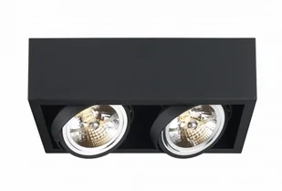 Kaspa Cube Lampa sufitowa 2-punktowa Czarny 70358202 - Lampy sufitowe - miniaturka - grafika 1