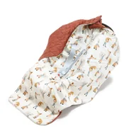 Śpiworki dla dzieci - La Millou KOCYK DO FOTELIKA SAMOCHODOWEGO MULTI - HEARTBEAT PINK MUSIC - GINGER - miniaturka - grafika 1