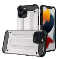 Etui i futerały do telefonów - cofi1453® Hybrid Armor Case Protective Case Bumper Cover Etui na telefon komórkowy Wytrzymałe, antypoślizgowe etui kompatybilne z iPhone 13 Pro Silver - miniaturka - grafika 1