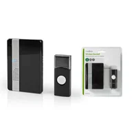 Dzwonki i gongi - Nedis DOORB223CBK dzwonek bezprzewodowy,230 V, czarny - miniaturka - grafika 1