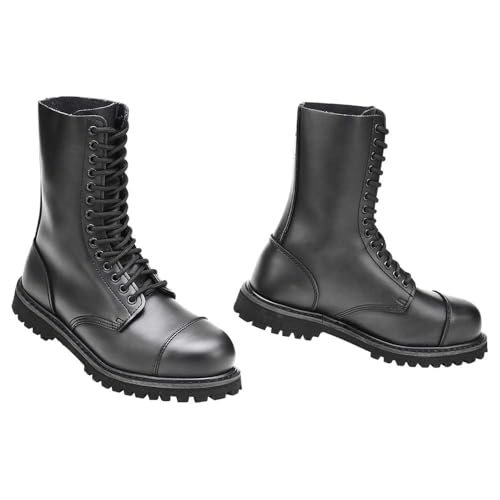 Brandit Vegantom Boots – wegańskie botki, imitacja skóry, Black 14 Eylets, 47 EU