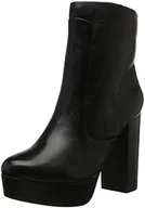 Kozaki damskie - ALDO Damskie kozaki Kobo z krótką cholewką, czarny - Czarny Black Leather 97-37 eu - miniaturka - grafika 1