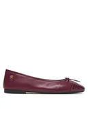 Baleriny - Tommy Hilfiger Baleriny Patent Toe-Cap FW0FW08830 Bordowy - miniaturka - grafika 1