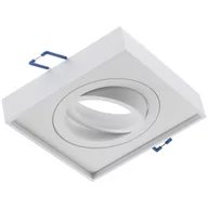 Lampy pozostałe - Oprawa Podtynkowa Halogenowa Tuba Spot Ruchoma Midi Gu10 Lumiled Kwadratowa Biała 20Mm - miniaturka - grafika 1