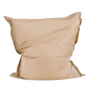 Pokrowiec na puf worek 140 x 180 cm piaskowy FUZZY - Pufy i podnóżki - miniaturka - grafika 1