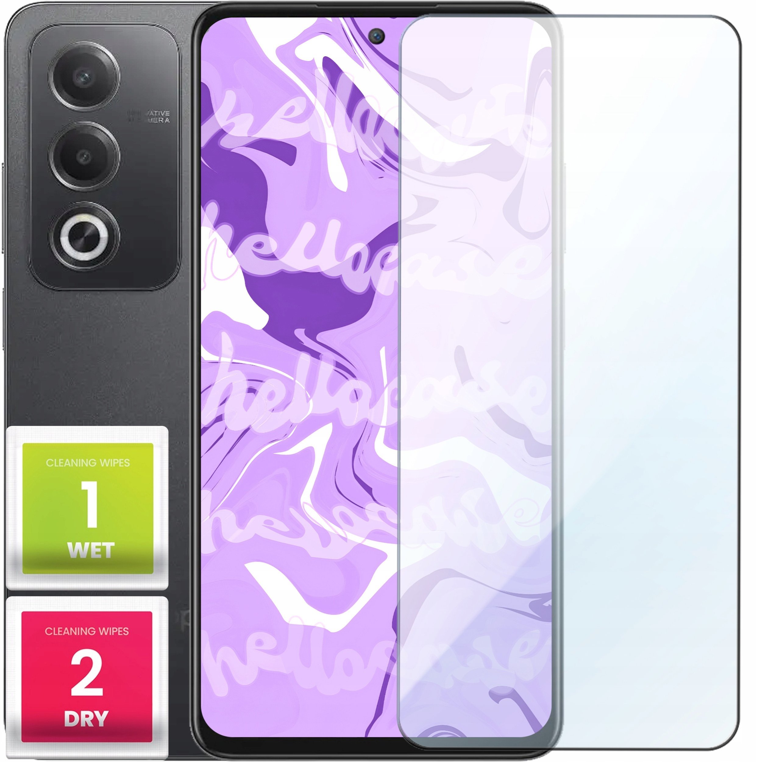 Szkło Hartowane do Oppo A80 5G szybka 9H, płaskie 2.5D, ochronne