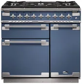 Kuchenki gazowo-elektryczne - Falcon Elise 90 Niebieski stone szczotkowany nikiel - miniaturka - grafika 1