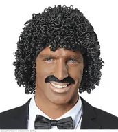 Dodatki do strojów karnawałowych - Peruka Jamajka Michael, czarna, rozmiar uniwersalny - miniaturka - grafika 1