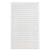 Zabawki kreatywne - Perełki samoprzylepne Opalescent white 4mm 440szt - Dalprint - miniaturka - grafika 1