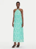 Sukienki - Fracomina Sukienka letnia FS25SD3006W422J3 Błękitny Regular Fit - miniaturka - grafika 1