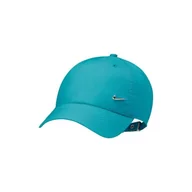 Czapki damskie - Czapka z daszkiem sportowa Nike metalowe logo FB5372-345 - miniaturka - grafika 1