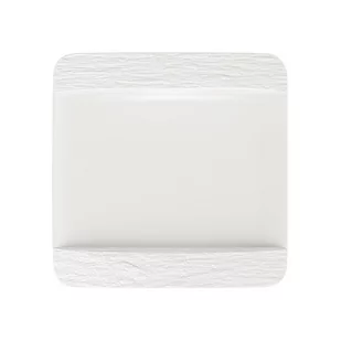 Talerz do serwowania kwadratowy Manufacture Rock blanc Villeroy & Boch - Talerze - miniaturka - grafika 1