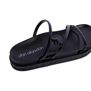 DON ALGODON - Damskie japonki - sandały damskie - trampki damskie - buty damskie - oferty - tylko damskie - Ateny, czarny, 41 EU - Klapki i japonki damskie - miniaturka - grafika 1
