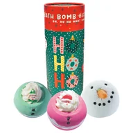 Kosmetyki do kąpieli - Bomb Cosmetics Ho Ho Ho tuba upominkowa z kulami do kąpieli 3szt - miniaturka - grafika 1