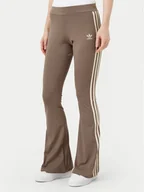 Legginsy - adidas Legginsy JD4601 Beżowy Flare Fit - miniaturka - grafika 1