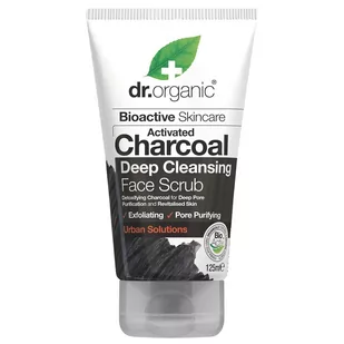 DR ORGANIC DR ORGANIC ACTIVATED CHARCOAL PEELING DO TWARZY  125ML - Peelingi i scruby do twarzy - miniaturka - grafika 1