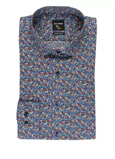Koszule męskie - Olymp Koszula No. Six Super Slim gruen - OLYMP - grafika 1