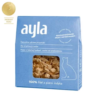 Ayla Filet Z Piersi Indyka Liofilizowany Przysmak Dla Kota - Przysmaki dla kotów - miniaturka - grafika 1