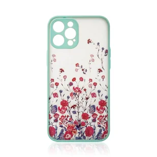 Design Case etui do iPhone 12 Pro pokrowiec w kwiaty jasnoniebieski - Etui i futerały do telefonów - miniaturka - grafika 1