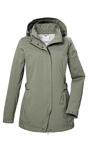 G.I.G.A. DX Damska kurtka softshellowa/kurtka outdoorowa z odpinanym kapturem GS 75 WMN SFTSHLL JCKT, oliwkowa zieleń, 50, 42695-000