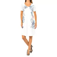 Sukienki - Desigual Damska sukienka Vest_Charlotte, biały (Blanco 1000), XS - miniaturka - grafika 1
