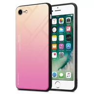 Etui i futerały do telefonów - Pokrowiec Do Apple iPhone 7 / 7S / 8 / SE 2020 Etui w ŻÓŁTO - RÓŻOWY TPU Obudowa Case Cover Plecki Ochronny Cadorabo - miniaturka - grafika 1