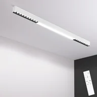 Lampy sufitowe - ZMH lampa sufitowa LED lampa sufitowa biała 32W reflektor sufitowy kuchnia 107CM długa nowoczesna ściemnialna z pilotem oświetlenie sufitowe do salonu biuro sypialnia - miniaturka - grafika 1