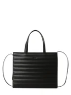 Torebki damskie - Calvin Klein Damski shopper Kobiety Sztuczna skóra czarny jednolity, ONE SIZE - miniaturka - grafika 1