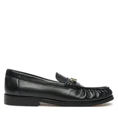 Mokasyny damskie - Mokasyny Tommy Hilfiger Soft Leather Horsebit Loafer FW0FW08414 Czarny - miniaturka - grafika 1