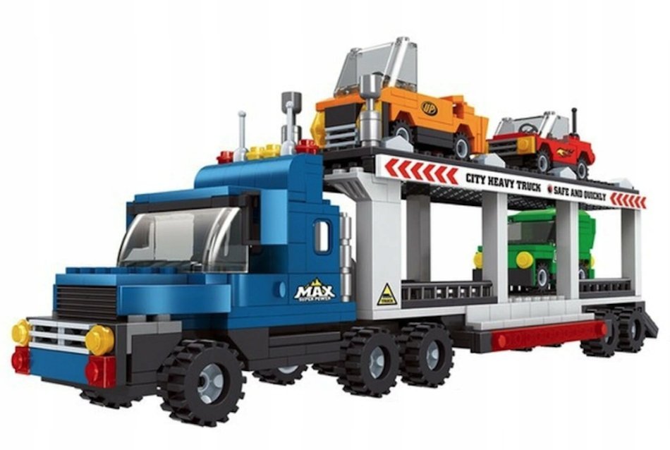 KLOCKI KONSTRUKCYJNE ZESTAW DO ZŁOŻENIA LAWETA AUTOWÓZ 454 ELEMENTY PREZENT