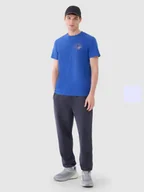 Spodnie sportowe męskie - 4F Spodnie dresowe joggery męskie szare Rozmiar XL - miniaturka - grafika 1