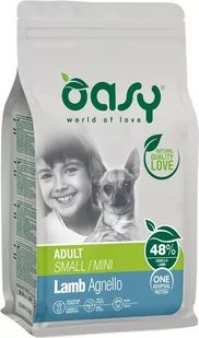 Oasy One Protein Mini Adult jagnięcina 800G - Sucha karma dla psów - miniaturka - grafika 1