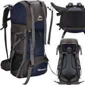 Plecaki - Plecak trekkingowy 90 L turystyczny na survival w góry, z osłoną przeciwdeszczową - miniaturka - grafika 1