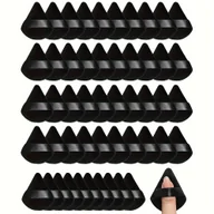 Gąbeczki do makijażu - TEMU Ten Zestaw Z 50 Mini Trójkątnych Puffów Jest Wykonany -softowego Aksamitu, Specjalnie Zaprojektowany Do Modelowania, Obszarów Oczu I Narożników, - miniaturka - grafika 1