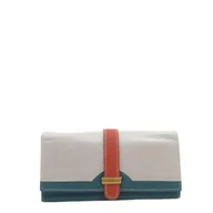 Portfele - Portfel damski skórzany pojemny duży miejsce na karty bilon OLIVKA - miniaturka - grafika 1