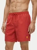 Kąpielówki męskie - Guess Szorty kąpielowe F6GT24 WG282 Czerwony Regular Fit - miniaturka - grafika 1