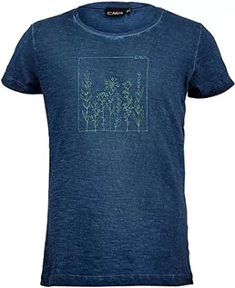 Koszulki dla dziewczynek - CMP Dziewczęcy T-shirt ze 100% bawełny niebieski niebieski 110 39T7515 - grafika 1
