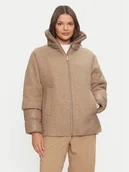 Kurtki damskie - Geox Kurtka zimowa Calithe W4615F TC192 F1793 Beżowy Regular Fit - miniaturka - grafika 1