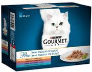 Mokra karma dla kotów - PURINA Gourmet perle Karma mokra dla kota mix Ind/kacz/tuń/jag 12 x 85g - miniaturka - grafika 1