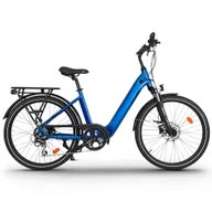 Rowery elektryczne - UB100 Ebike miejski Zasięg do 140 km Niebieski 26" - miniaturka - grafika 1