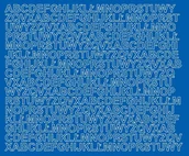 Pasmanteria - Litery samoprzylepne matowe, niebieskie, 1 cm - miniaturka - grafika 1