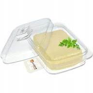 Kubki - Szklana Maselnica Maselniczka Z Pokrywą Pojemnik - miniaturka - grafika 1